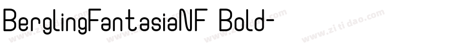 BerglingFantasiaNF Bold字体转换